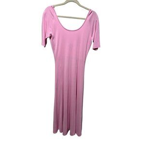 Lauren Ralph Lauren Vintage pink short sleeve scoop dress Size L NWT
